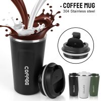 【CW】For Tea Water Coffee Mug Leak_Proof Travel Thermo Cup Thermo Cafe Double Stainless Steel 380/510ML Vacuum Flask Car Thermos Mug