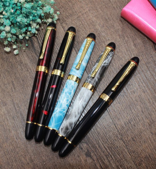 1-pcs-high-quality-pens-iraurita-fountain-pen-gold-metal-clip-full-0-5-straight-tip-0-8-artist-pen-stationery-supplies-office