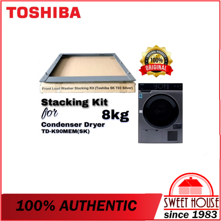 Toshiba Dryer Stacking Kit For Condenser Dryer SKT03(SILVER) Lazada