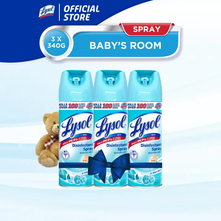 Lysol Disinfectant Spray For Baby's Room 340G Set of 3 Lazada PH