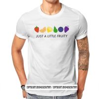 LGBT Gay Rainbow Pride Fruity Flag Tshirt Alternative Mens Clothing Tops Plus Size 100% Cotton Crew Neck T Shirt XS-6XL