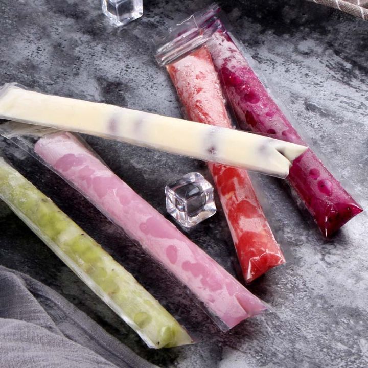 Ice Popsicle Molds Bags Pop Mold Pouch With Zip Seals Foldable