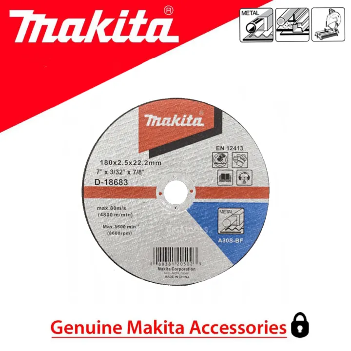 Makita D-18683 7-inches (180mm) Cut-off Wheel for Metal with VARIANTS ...