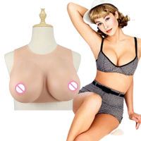 top●Low neck Artificial Silicon Breasts man to woman lifelike crossdresser cosplay drag queen silicone breast form fake boobs