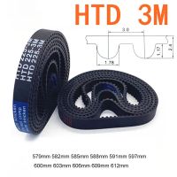 ☈☍☊ Width 6 10 15 20mm HTD 3M Rubber Arc Tooth Timing Belt Pitch Length 579 582 585 588 591 597 600 603 606 609 612mm Drive Belts