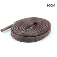 QIANYUE 1คู่เชือกผูกรองเท้า FLAT round Leather SHOE Strings 80cm /100cm/120cm/150cm