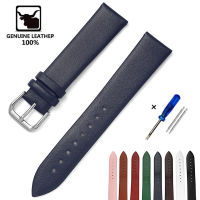 Ultra-thin Soft Genuine Leather Watchband Women Watch Belts Bracelets 8mm 10mm 12mm 14mm 16mm 18mm 20mm 22mm Leather Straps