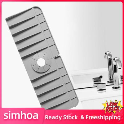 Simhoa แผ่นรองก๊อกน้ำแผ่นที่ล้างผักด้านหลังก๊อกน้ำสำหรับซิงค์ห้องน้ำเคาน์เตอร์ห้องครัว