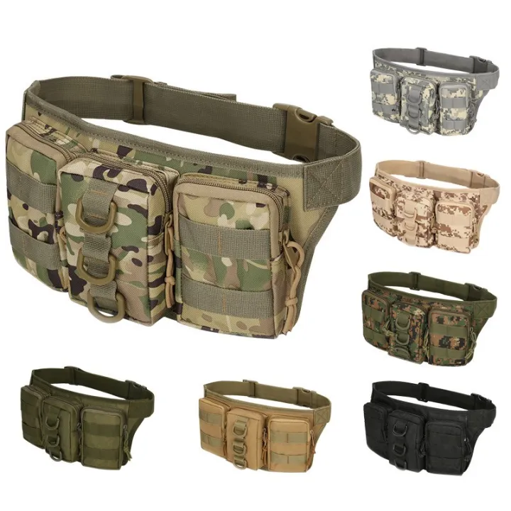 【cod】in stock Tactical Waist Pack Pouch Military Outdoor Belt Bag For