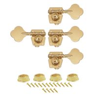 WK-4-String Open Gear Bass Tuning Pegs Keys Tuners Machine Heads For Bass Guitar Gold Black Sliver