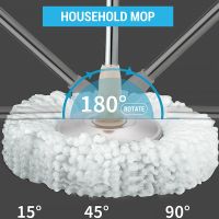 Mop Head Revolving Stainless Steel Household Floor Mop Head Replacement Automatic Mop Head Spin Cleaning Home Tools