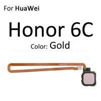 【☄New Arrival☄】 tong0 เครื่องสแกนลายนิ้วมือขั้วต่อสำหรับ Huawei Honor 6c 6a 6x 5c Pro Gr5 2017เซ็นเซอร์สัมผัส Id Home Return Button สายเคเบิ้ลหลัก