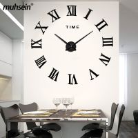 ZZOOI Muhsein Home Decor Roman Numerals Wall Clock 3D Effect Acrylic Wall Stickers Clock Mute Movement For Office Decorate Wholesale