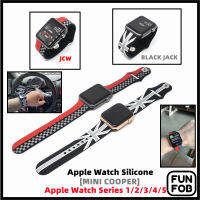 สาย Apple Watch Silicone ซิลิโคลน [FUNFOB] MINI COOPER Black Jack / JCW Size: 38mm, 40mm, 42mm, 44mm