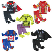 2 PCS Boys Pajamas Sets Kids Pirate Sleepwear Child Superhero Cosplay Pyjamas Spring Winter Clothes 3-8Y