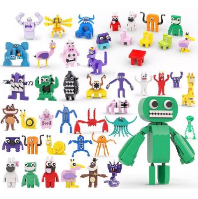 ของเล่นของเล่นเสริมพัฒนาการเด็กขนาดเล็กที่มีฉากเกมบล็อกตัวต่อหุ่นของ Banban สมาชิกทั้งหมดสำหรับเป็นของขวัญเด็ก