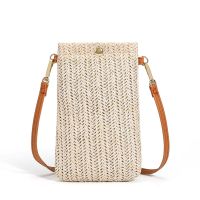 Woven Straw Ladie Crossbody Messenger Bag Summer Bohemia Beach Rattan Shoulder Pack Small Solid Mobile Phone Coin Purse tote bag