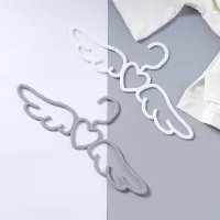 5/10/20pcs Heart Wings Angel Hangers Adult Clothes Hangers Dress Shirts Organizer Non-Slip Coat Hangers Space Saving Drying Rack Clothes Hangers Pegs