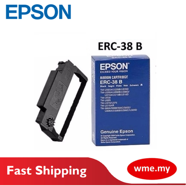 Epson ERC38 Black Original Ribbon Cartridge Lazada
