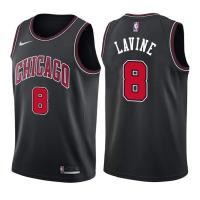 Chicago Bulls Zach Lavine No. 8 Black Jersey NBA Basketball Jersey