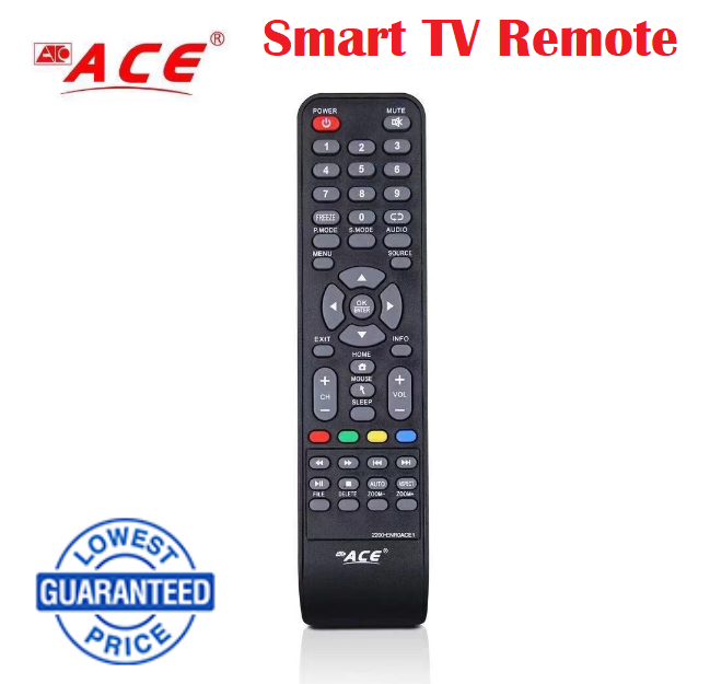 ACE Remote Smart TV Remote Control ACE LED Smart TV Remote Controller ...