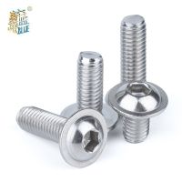 10-20pcs M3 M4 M5 M6 304 Stainless Steel Hexagon Socket Button Head Screws With Collar Bolt Head Screws With Collar Bolt