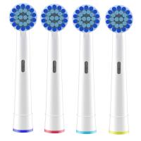 R Sensitive Cleaning Electric Toothbrush Replacement Brush Heads Refill For Braun Oral B Toothbrush Heads 4Pcs Toothbrush Head