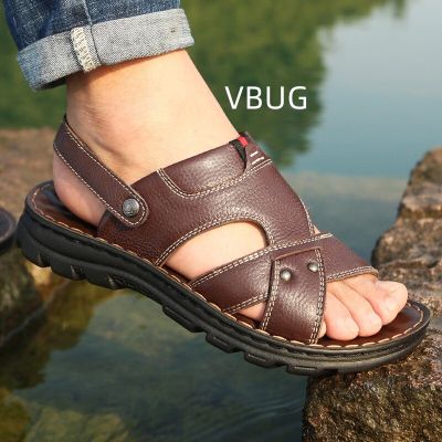 รองเท้ารองเท้าแตะผู้ชายแบนชายหาดรองเท้าแตะลำลองฤดูร้อนสำหรับผู้ชายสินค้าขายดีใน2023สินค้าราคาถูกและ Gratis Ongkir