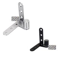 1Pair Stainless Steel Offset Pivot Hinge For Door Window Brushed Matte Black