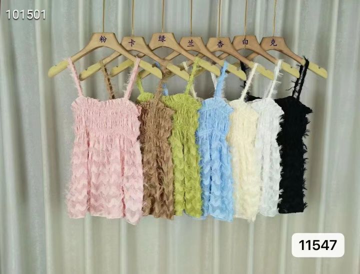 11547-เสื้อสายเดี่ยวแฟชั่น-หวานเอยหวานใจ