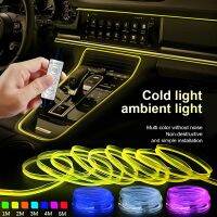 1M 2M 3M 4M 5M Led Strip Car Interior Decorations Atmosphere Light RGB Neon DIY Dashboard Ambient EL Wiring Lamp With USB Drive