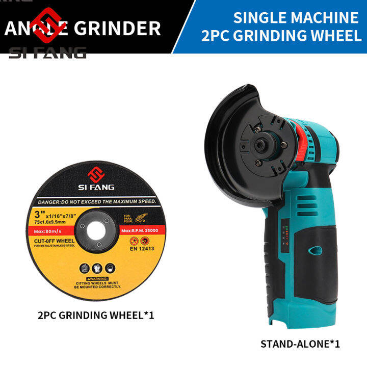 SI FANG Mini 12V Brushless Angle Grinder with Rechargeable Lithium