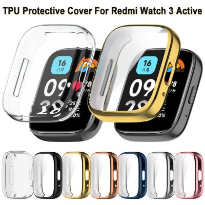 TI9P ฝาครอบเต็มรูปแบบ เคสทีพียู สมาร์ทสมาร์ทโฟน บัมเปอร์ ตัวป้องกันหน้าจอ ของใหม่ อุปกรณ์เสริมเสริม เคสป้องกันรอย Redmi Watch 3ใช้งานอยู่