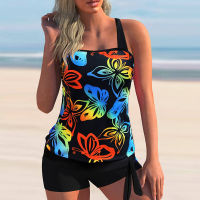 Printed Tankini Swimsuits 2021 New Plus Size Swimwear Women High Waist Swimsuit Female Two Pieces Bathing Suit Beachwear Bathers