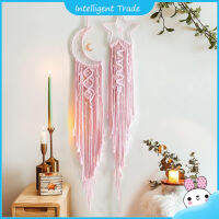 Boho เครื่องดักฝันดาวรุ่ง,สินค้ามาใหม่แขวนผนังนักฝันอุปกรณ์ตกแต่งสีชมพูของขวัญอวยพรสำหรับเพื่อนเด็กสาววัยรุ่น