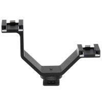 MQ-DHA Double Cold Shoe Bracket Adapter for miniphone/ Flash Video Light /LCD Monitor