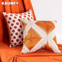 [FAZOZO Home Textile Store] Kaunfo ปลอกหมอนอิงลายสก๊อตโซฟาปลอกหมอนโซฟาตกแต่งสำหรับห้องนั่งเล่น45x45 30x50เซนติเมตรสไตล์นอร์ดิกตกแต่งบ้าน