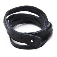 Men Women Punk Mutilayer Long Leather Belt Wrap Wristband