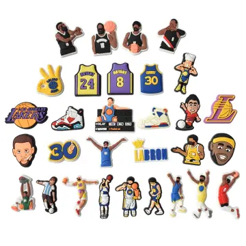 crocs charms 100 pieces lakers nba charms