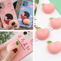 Corinada Peach Butts Kneaded Soft Glue Phone Case Decorations Relieve Pressure Tricky Toys Car Sticker Bumper Anti-collision Accessories