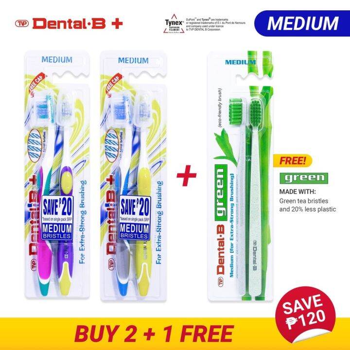 TVP Dental B Dental B Twin Medium Toothbrush | Lazada PH