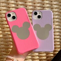 เคสโทรศัพท์มือถือหนังลายการ์ตูนมินนี่เมาส์สำหรับ iPhone 14 Pro Max 13 Pro Max 12 Pro Max Max กรอบด้านหลังทำจากซิลิโคนแบบนิ่มสำหรับ iPhone 11 Pro Max