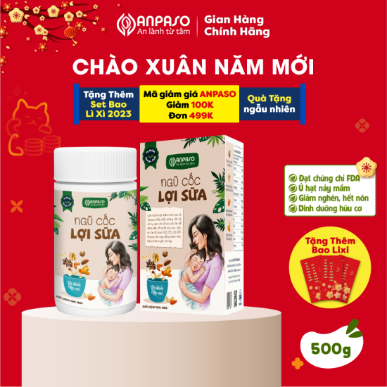 Ngũ cốc lợi sữa anpaso cho mẹ bầu bổ sung dinh dưỡng, lợi sữa - ảnh sản phẩm 1