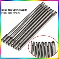 8PCS Torx Screwdriver Bit 1/4 Shank Hex Wind Drill Head 150mm 200mm Screw Wrench Magnetic Star T8 T10 T15 T20 T25 T27 T30 T40 Screw Nut Drivers