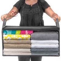 HYP Clothes Duvet Zipper Storage Bag with Clear Window Bag for Quilt Bedding Blankets SG