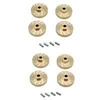 8Pcs Heavy Duty Brass Wheel Hex Adapter Balance Weight for AXIAL SCX24 90081 Upgrades 1/24 RC Crawler Car Parts