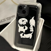 IPhone Case HD Acrylic Hard Case High Clear Case Luxury Metal Button Protection Camera Shockproof Cute Dog Compatible with IPhone 14 Pro Max 11Pro Max