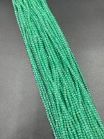 3mm green aventurine  beads 3.0-4.0 MM ลูกปัดอเวนเจอรีนสีเขียว 3.0-4.0 MM