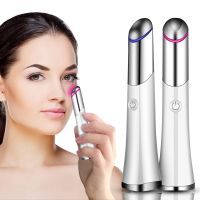 Mini Electric Eye Massager Vibrator Roller Ionic Anti Ageing Wrinkle Dark Circles Bag Thin Face Device USB Portable Eye Care Pen