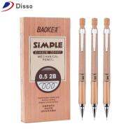 DISSO 12Pcs สีน้ำตาลสีน้ำตาลเข้ม ดินสอสีขาว พลาสติกสำหรับตกแต่ง น่ารักน่ารักๆ อุปกรณ์วาดภาพเขียน ของใหม่ ด้ามจับแบบนุ่ม ดินสอเครื่องกลเครื่องกล ออฟฟิศสำหรับทำงาน